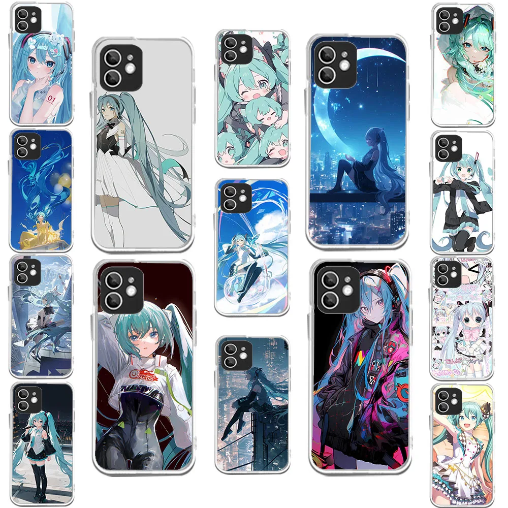 WEA-15 Hatsune -Miku Transparent Flexible TPU Case For Moto One Edge 20 30 40 50 Action Fusion Zoom Lite neo Pro