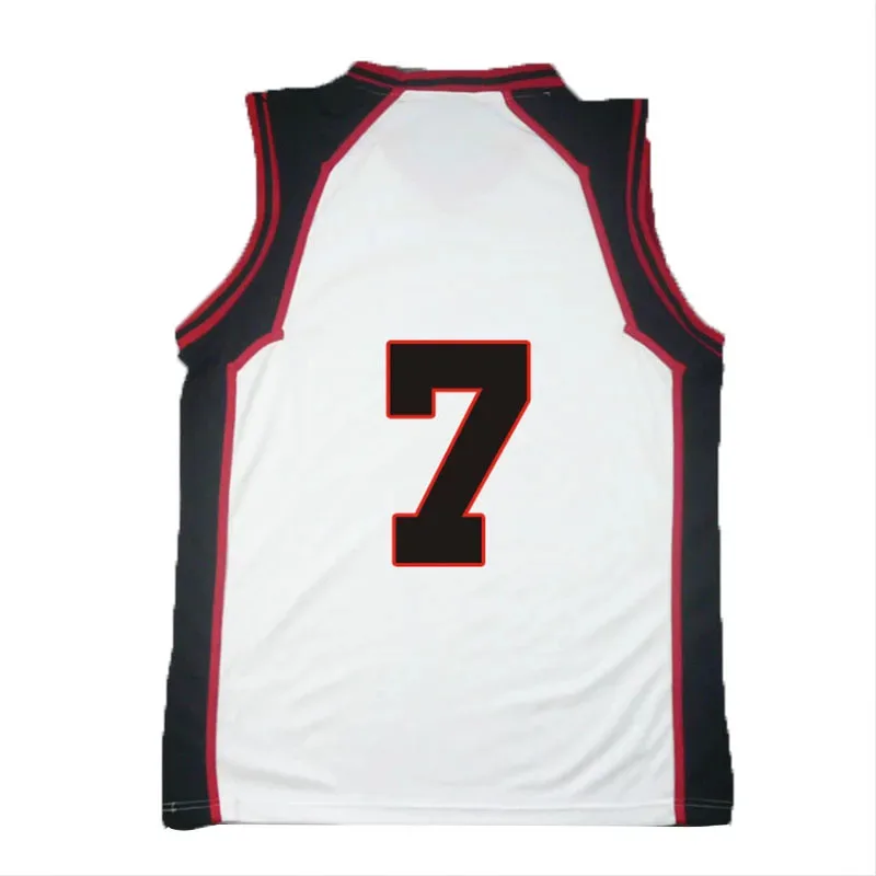 Фото Vivi 2025 3D аниме Kuroko No Basuke SEIRIN Kiyoshi Teppei 7 #   Костюм Баскетбольный Джерси Косплей Униформа Жилет Синглет Рукав Рубашки №1