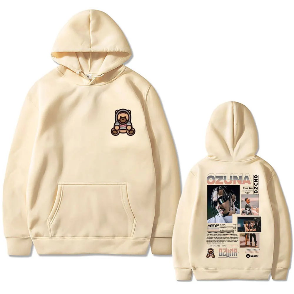 Рэпер Озуна толстовка с двусторонним принтом Anuel AA уличная одежда мужской
