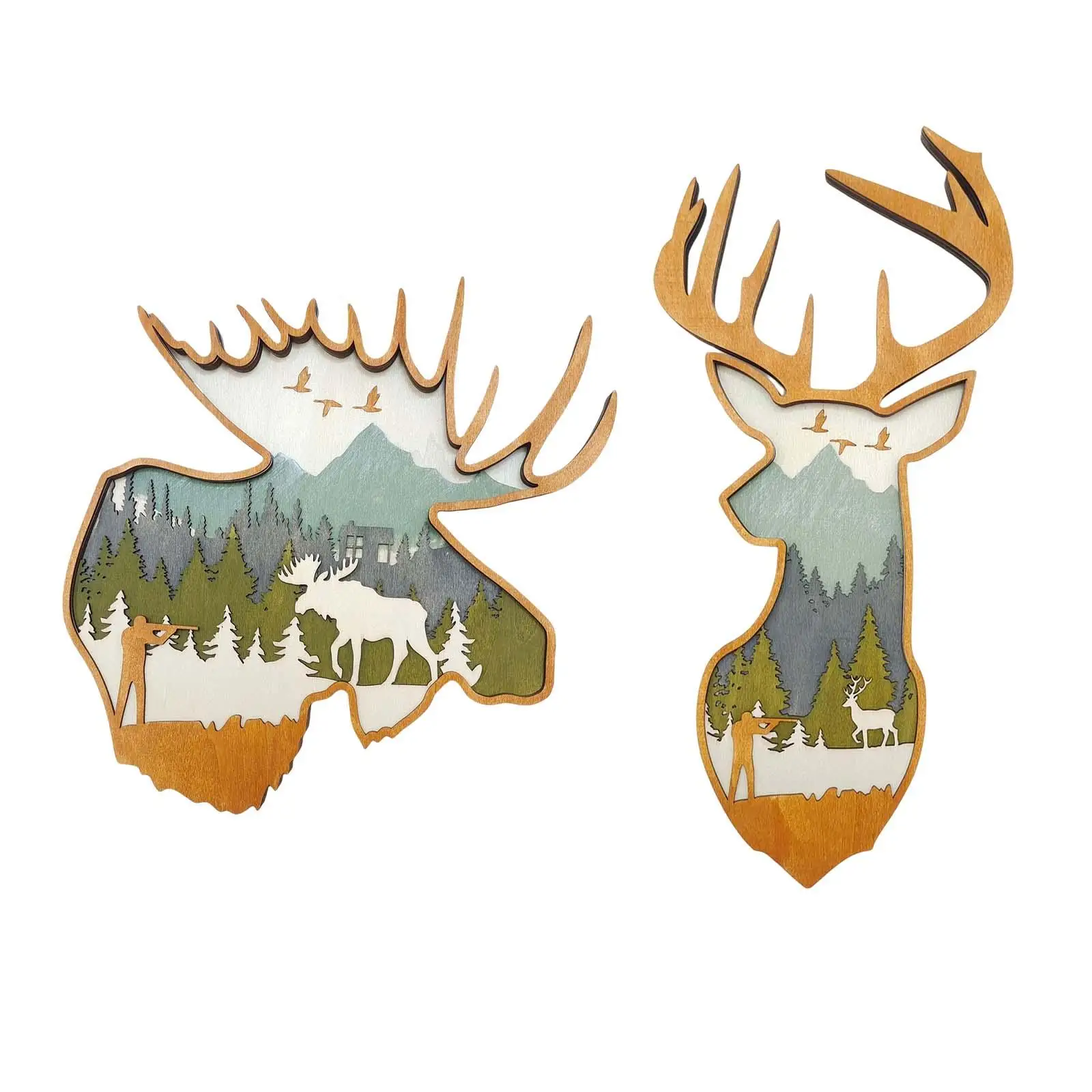 

Деревянная скульптура, Настенный декор, украшения для спальни, коридора, дома