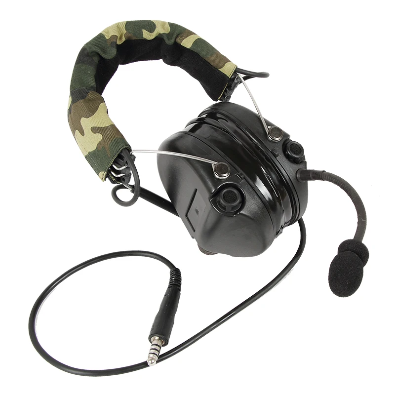 TS TAC-SKY TCIHEADSET LIBERATOR II Silicone Earmuffs Version Hunting Shooting Noise Cancelling Pickup Headphones-BK