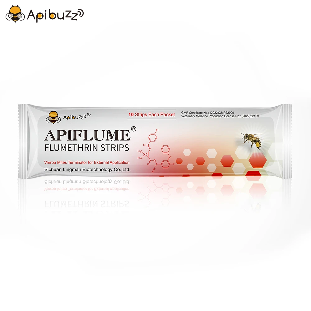 Apibuzz Apiflume Flumethrin 10 полосок Anti Varroa Mite лечебный инструмент для пчеловодства
