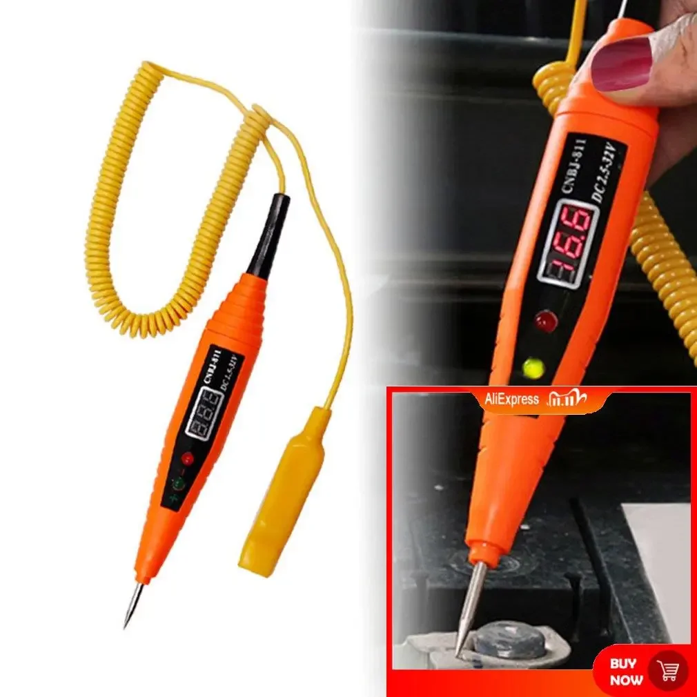 

Electrical Circuit Test Pen Self Diagnosis Digital Display Voltage Test Pen Probe Pencil Car Diagnostic Tools Detector