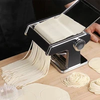 household two knife noodle press hand operated household noodle press manual noodle making machine noodle skin pressing machine