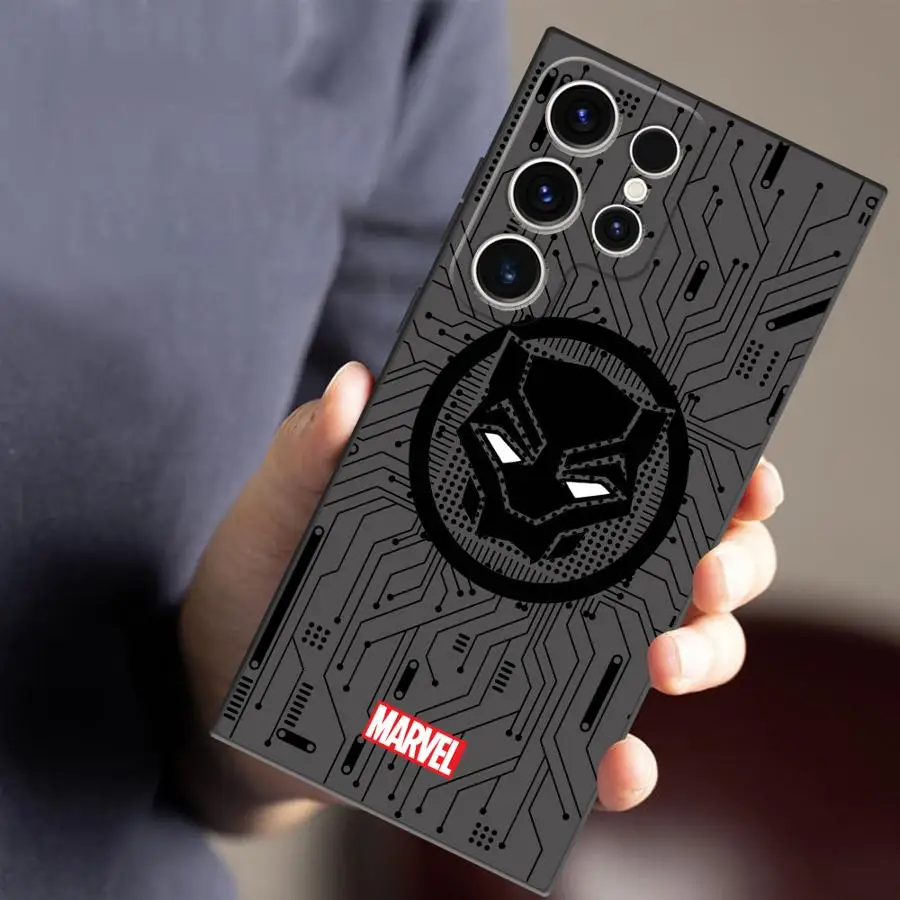 Фото Чехол для телефона с логотипом Marvel Hero для Samsung S21 S23 S22 S24 S25 Plus S21 S22 S23 S24 S25 Ultra S21 S23 S20 FE Matte №2
