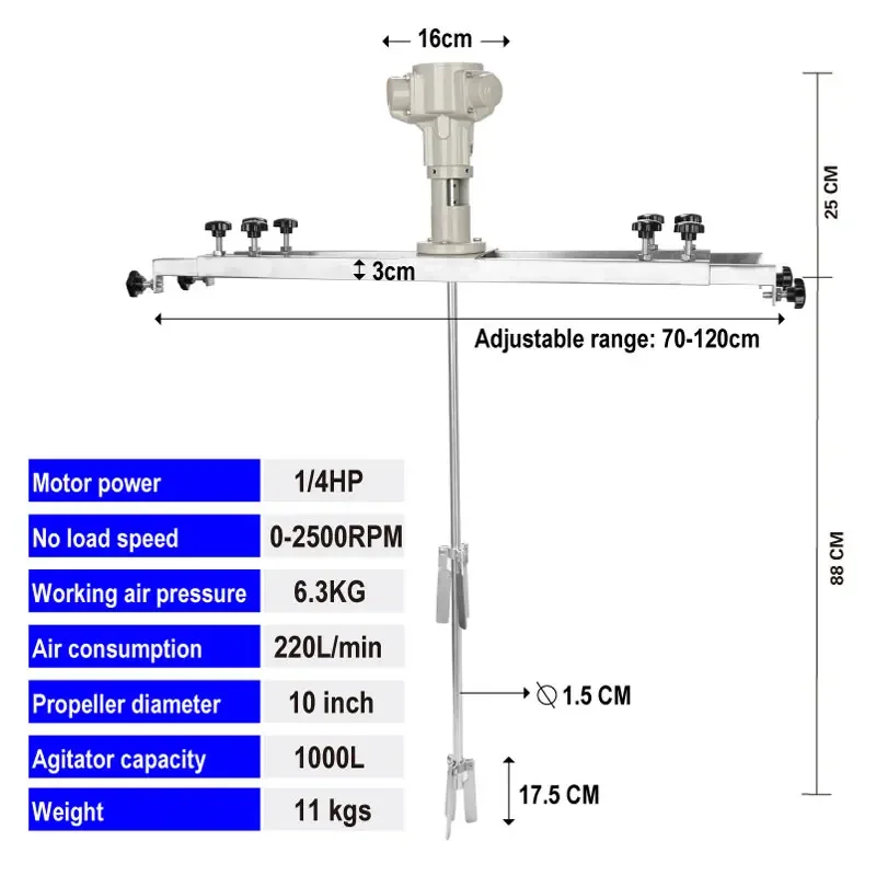 Мешалка Для резервуара IBC на одну тонну пневматическая дисперсионная машина