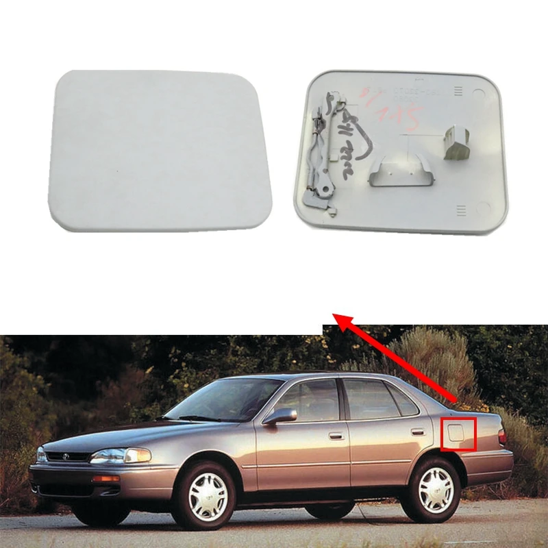 

Car Exterior Fuel Tank Cap Decoration Cover Unpainted Color For Toyota Camry SXV10 VCV10 MCV10 2.2 3.0 1992-1996