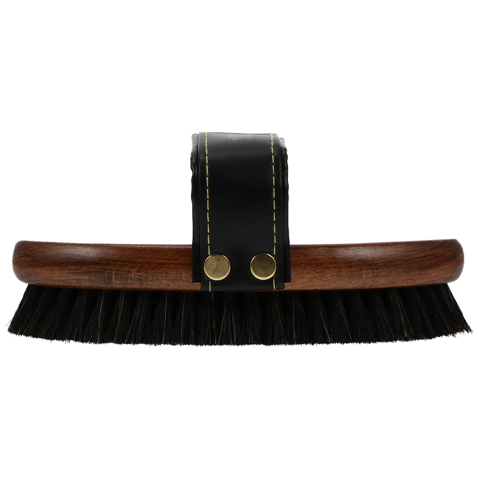 

1pc Wooden Horse Brush Practical Horse Body Cleaning Cleaning Tool Horsehair Cleaner Brush