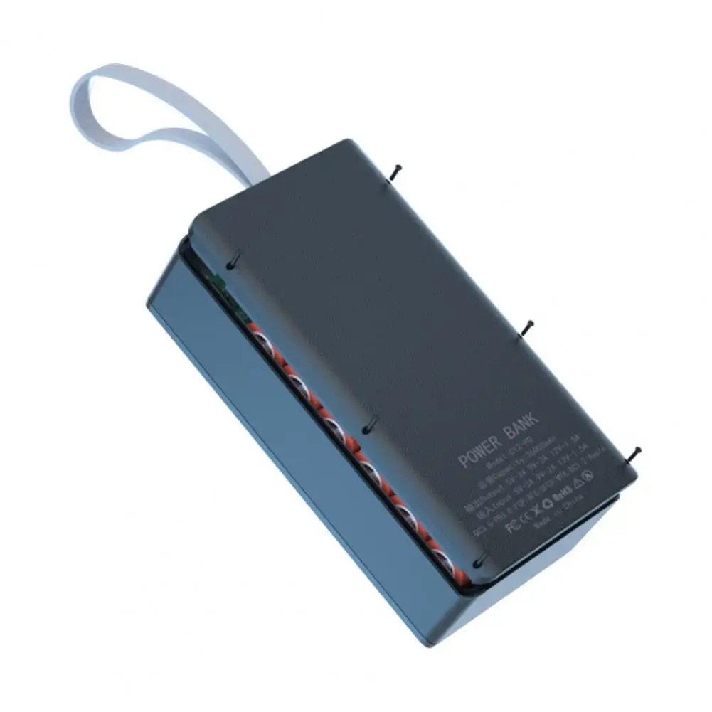 Отличная беспроводная зарядка 12x18650 QC PD Портативный чехол для зарядного