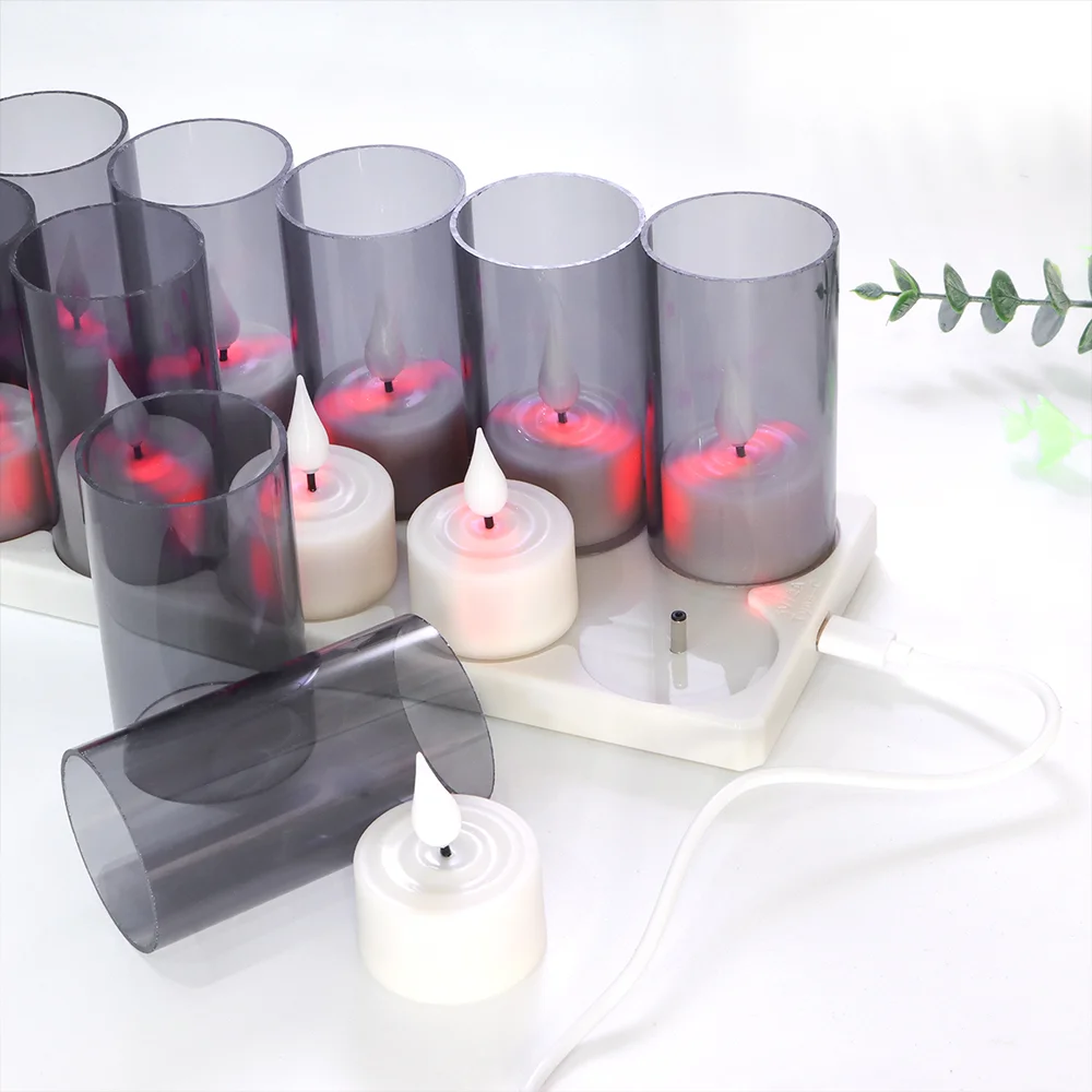 Светодиодная свеча FPOO перезаряжаемая светодиодная лампа с дистанционным