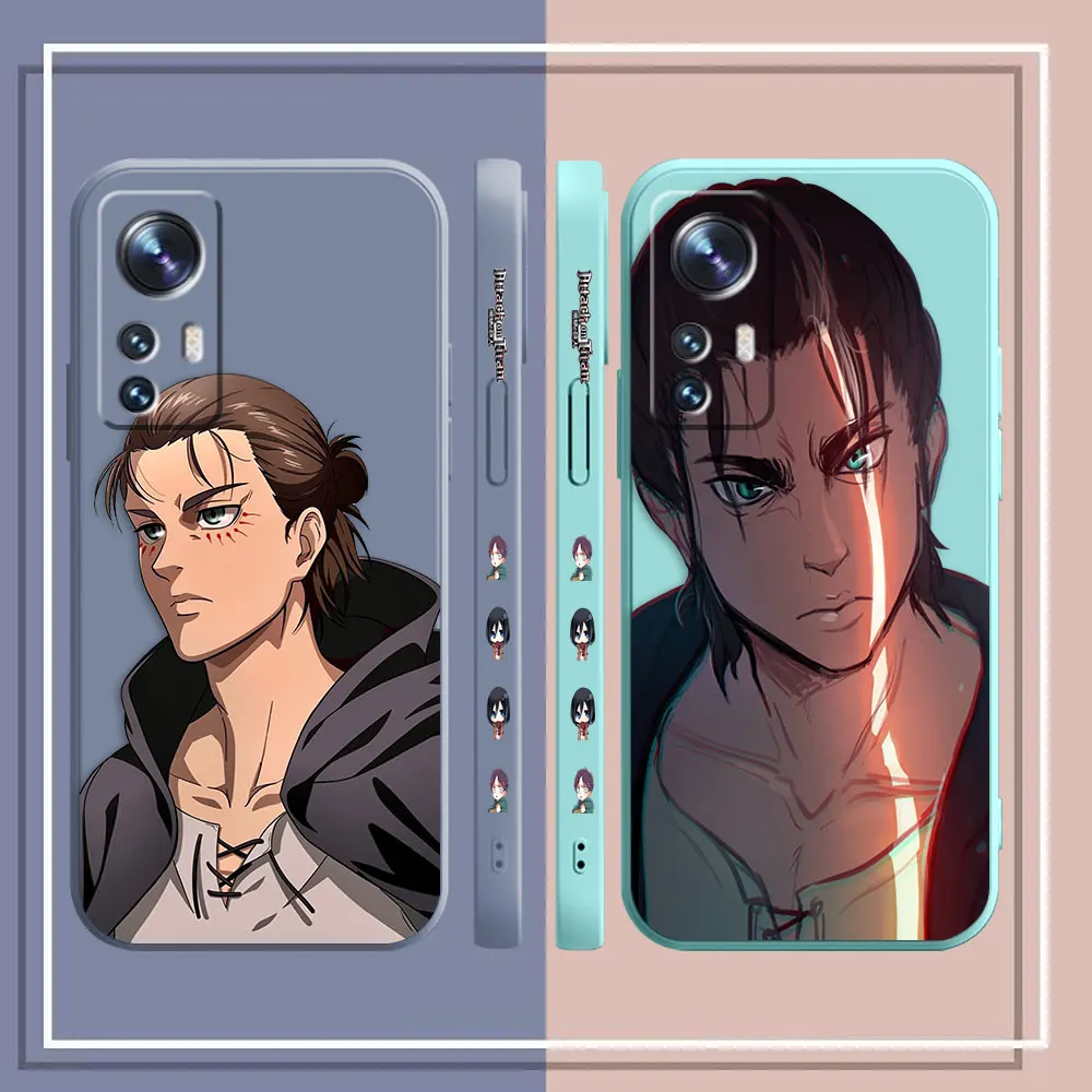 Phone Case For Xiaomi 13 12 12T 12S 11 11T 10 10S 9 8 Pro Ultra Lite Case Funda Cqoue Shell Anime A-Attack O-On T-Titan E-Eren