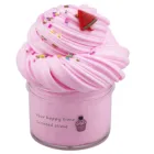 Фруктовый торт слизи пушистый дети мальчик девочка Diy Поставки слаймов фрукты слизи ароматерапия давление дети слизи игрушка сжимаемые игрушки