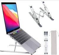 portable laptop stand aluminium bracket foldable macbook pro air support adjustable notebook holder tablet base for pc computer