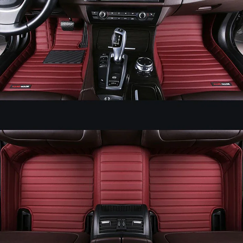 

Высококачественный индивидуальный однослойный и двухслойный съемный полосатый Стильный автомобильный напольный коврик для HYUNDAI Palisade Azera Maxcruz Venue