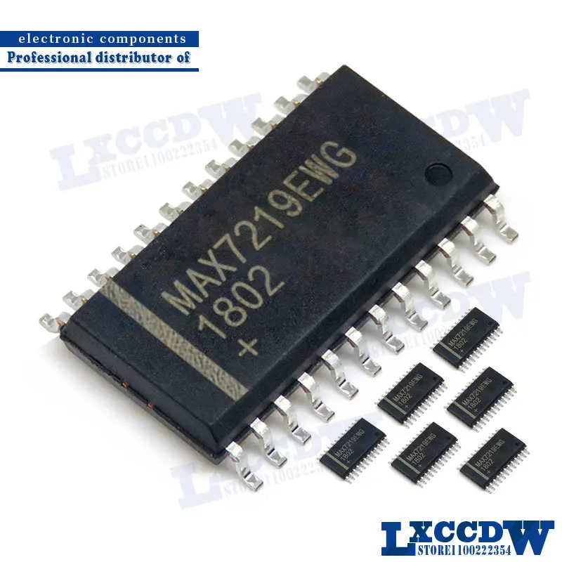 5 шт. MAX7219EWG SOP24 MAX7219 SOP 7219EWG MAX7219CWG SOP-24 MAX7219CNG DIP-24 MAX7221CWG MAX7221
