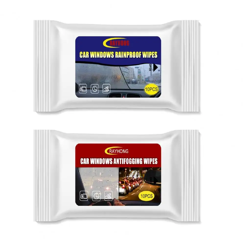 

Car Cleaning Wipes Rain And Fog Proof Wet Towel Fogging Wipes Disposable Thick Car Window Rainproof Wipes Rearview Mirror
