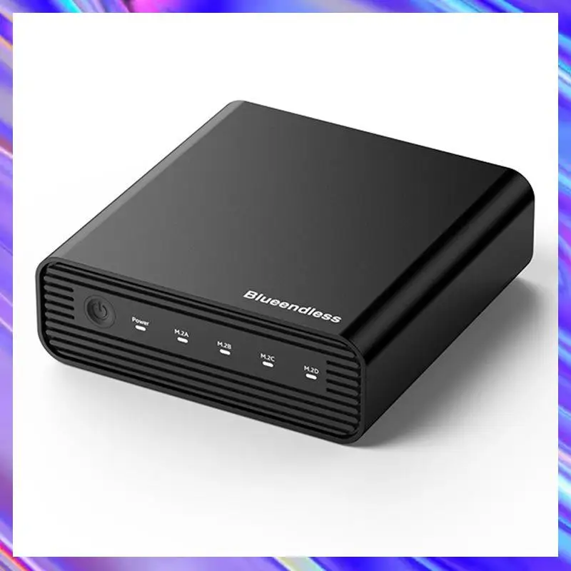Внешний корпус для SSD-накопителей A24U BLUEENDLESS USB4 40Gbps M.2 NVMe, 4 слота, 32 ТБ, алюминиевая док-станция для Mac и Windows (art.: 3920dbc7864fd) - 3920dbc7864fd