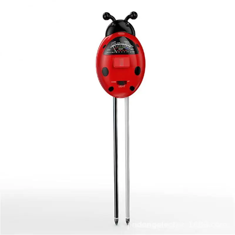 

Sunlight Detector Tool Durable Professionalmultipurpose 6 Inches Depth 3 In 1 Ladybug Shape Ph Detector High-quality Plastic