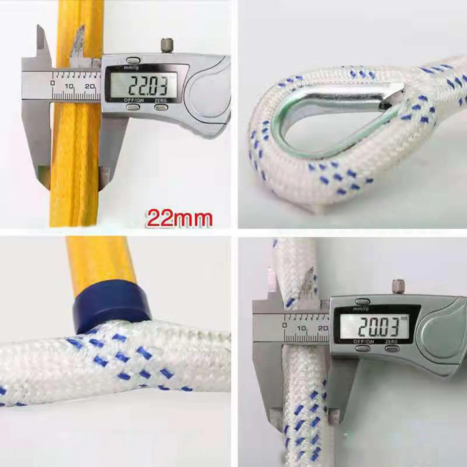 

Fire Escape Ladder Soft Rope Lightweight W Hooks for Work