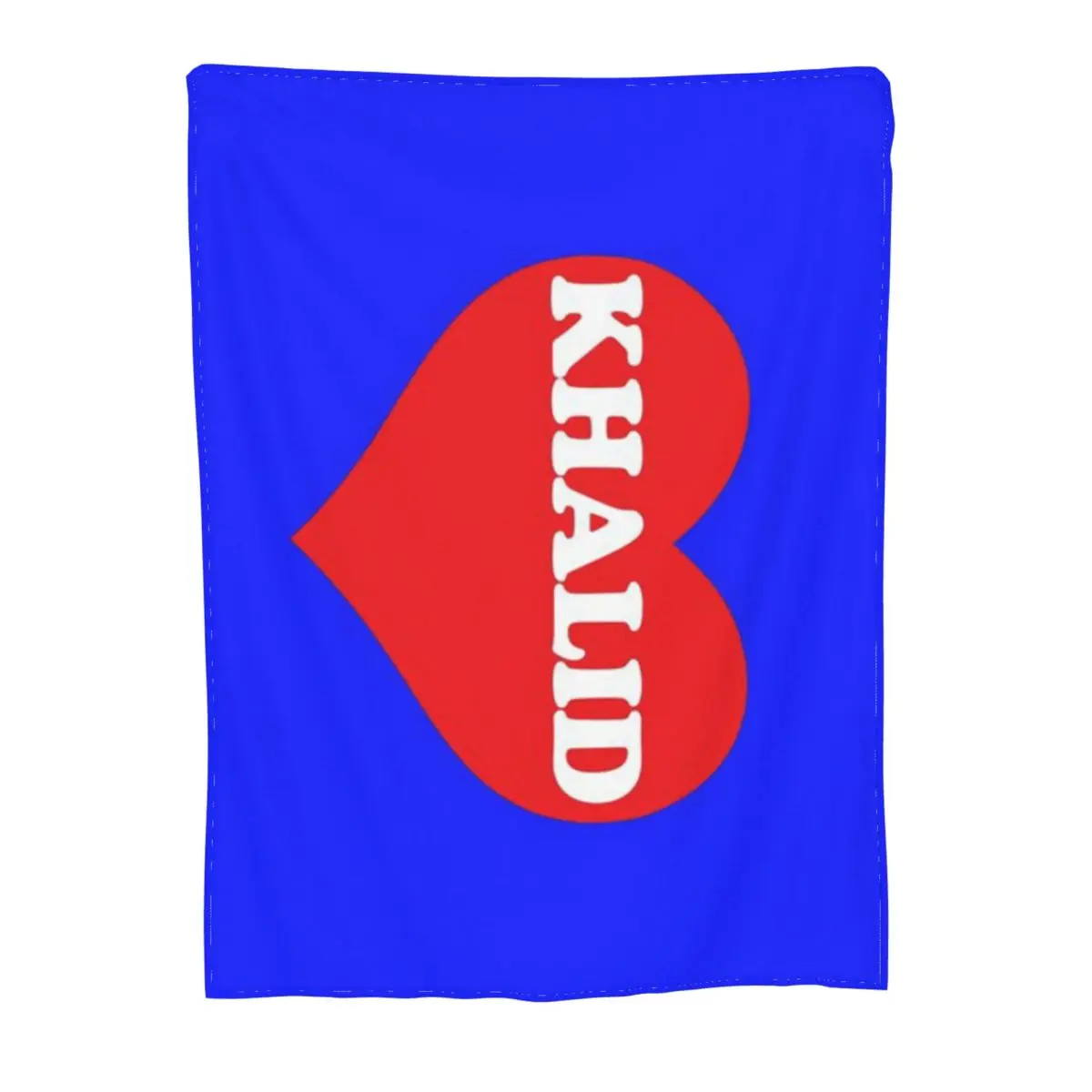 Ультрамягкое Флисовое одеяло I Love Khalid Heart An