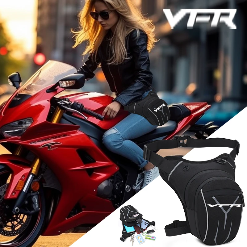 

For HONDA VFR 800 1200x VFR750 VFR800X VFR800F VFR1200x Motorcycle Waterproof Drop Waist Leg Bag Thigh Belt Hip Bum Military