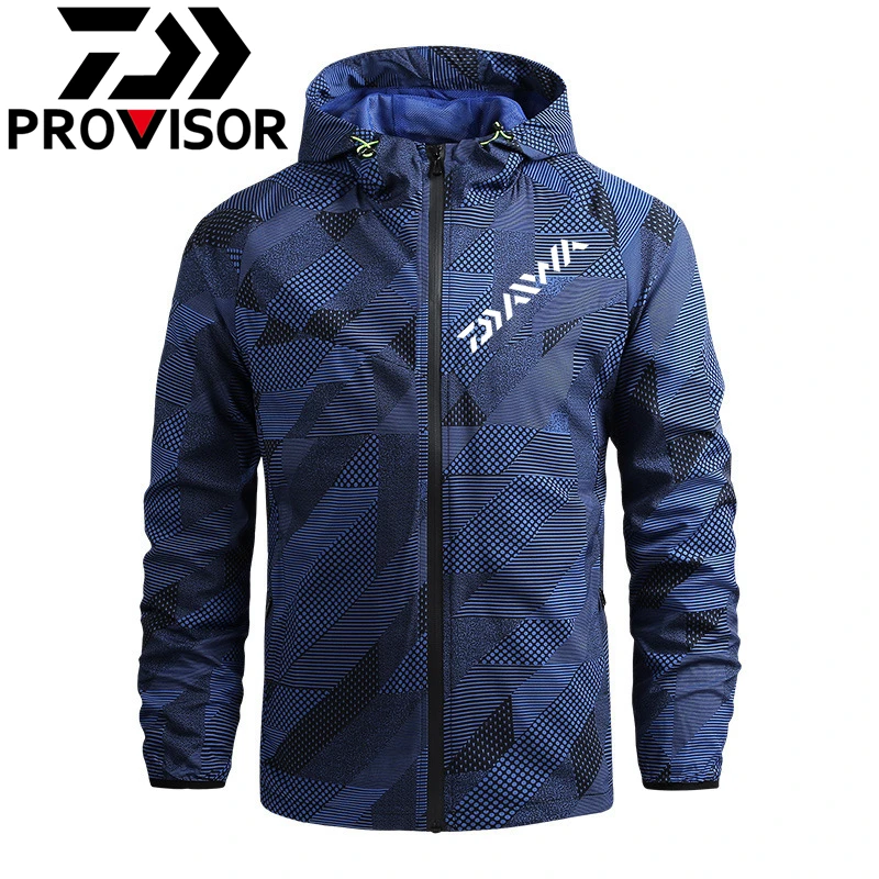 

Fishing Hunting Clothes for Men Waterproof Windbreaker Mountaineering Clothing Sports Coats Hiking Camping Windproof Jacket