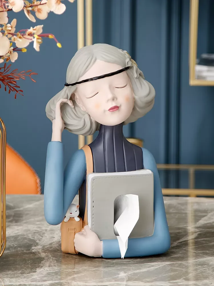 

Декоративная статуя в скандинавском Корейском стиле, креативное украшение для гостиной с изображением ангела, милое настольное украшение ...