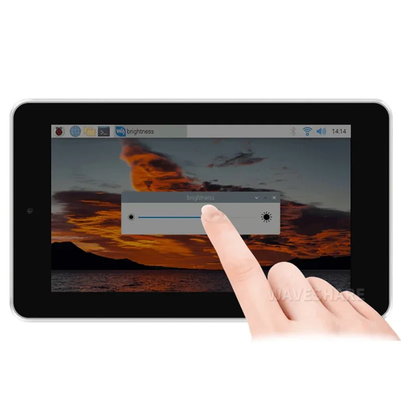 Для Raspberry Pi CM4 7-дюймовый сенсорный экран комплект Все в одном 800x480 с фронтальной