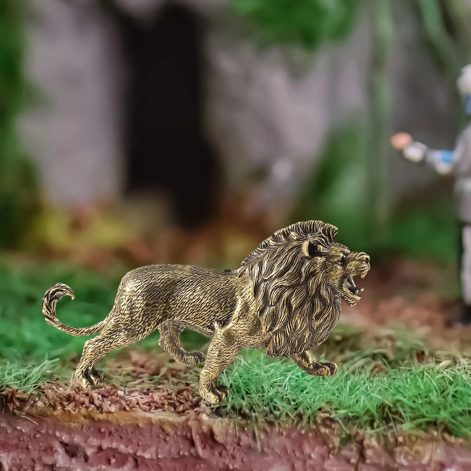 Медная скульптура искусственное украшение для дома ретро-дизайн статуэтка стола