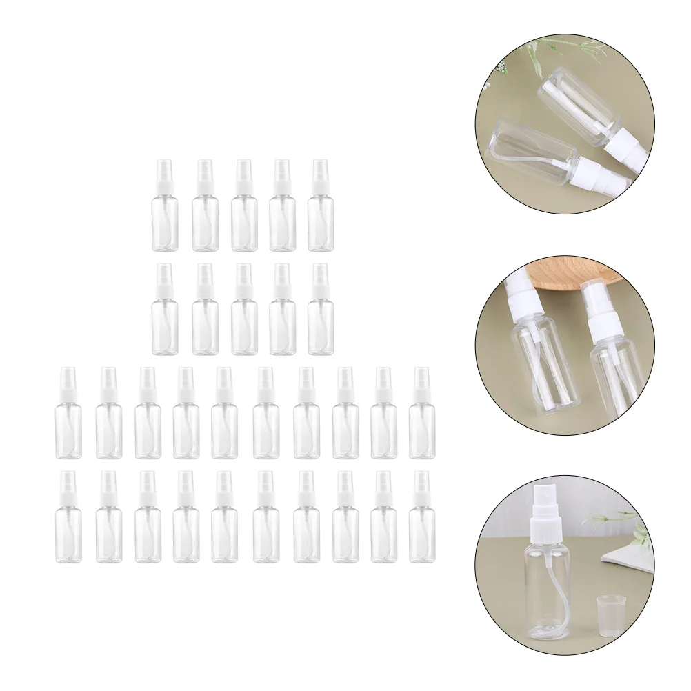 

30 Pcs Beauty Bottle Travel Perfume Dispensers Liquid Container Plastic Press Bottles Sub Sample Small Lotion Empty