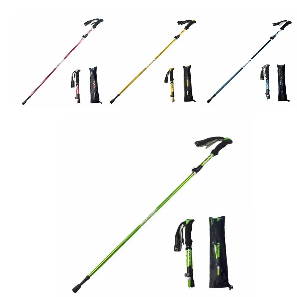 

5 Section Outdoor Fold Trekking Pole Wear-resistance Folding Trekking Poles Light Weight Removable Walking Hiking Stick Camping