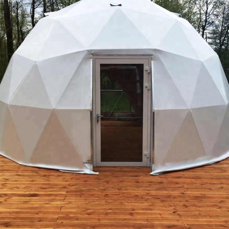 

6m diameters, 28.3 square meters outdoor events geodesic domes tents small dome tent with glass door