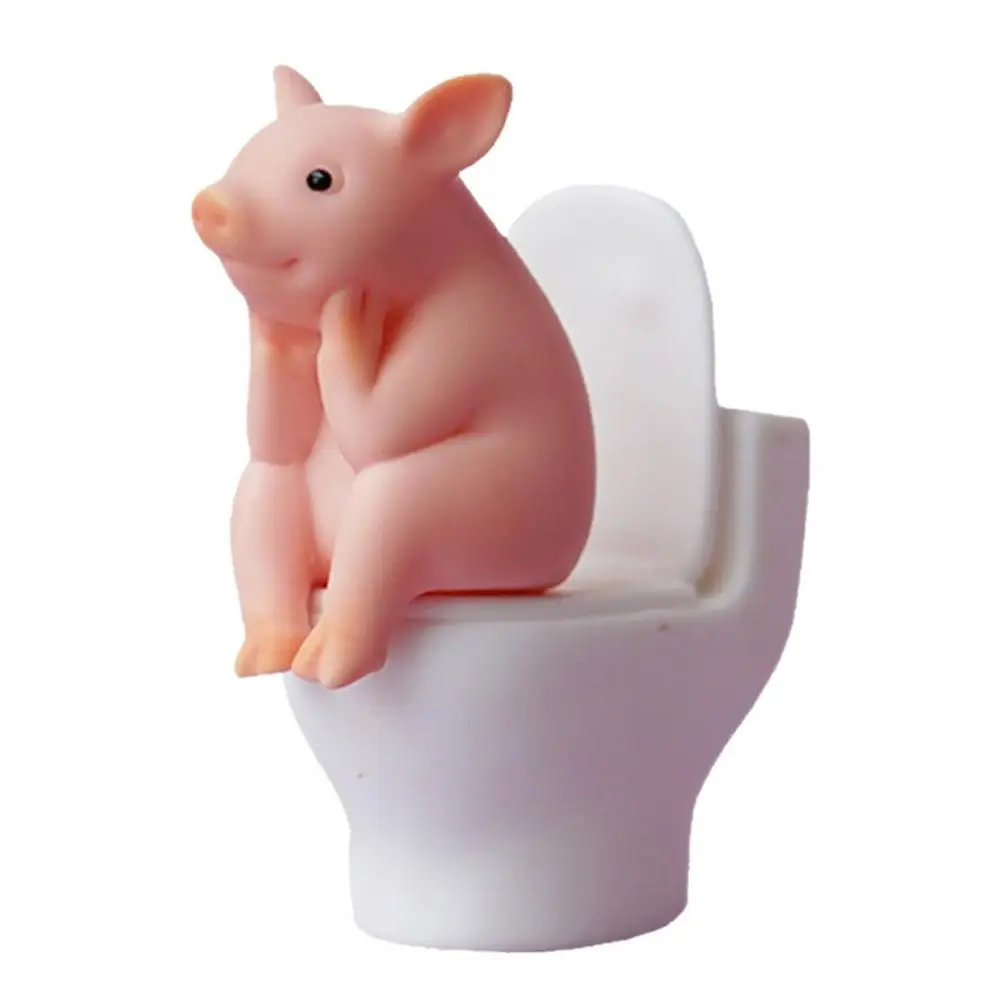 Миниатюрная статуэтка свиньи, пластик
