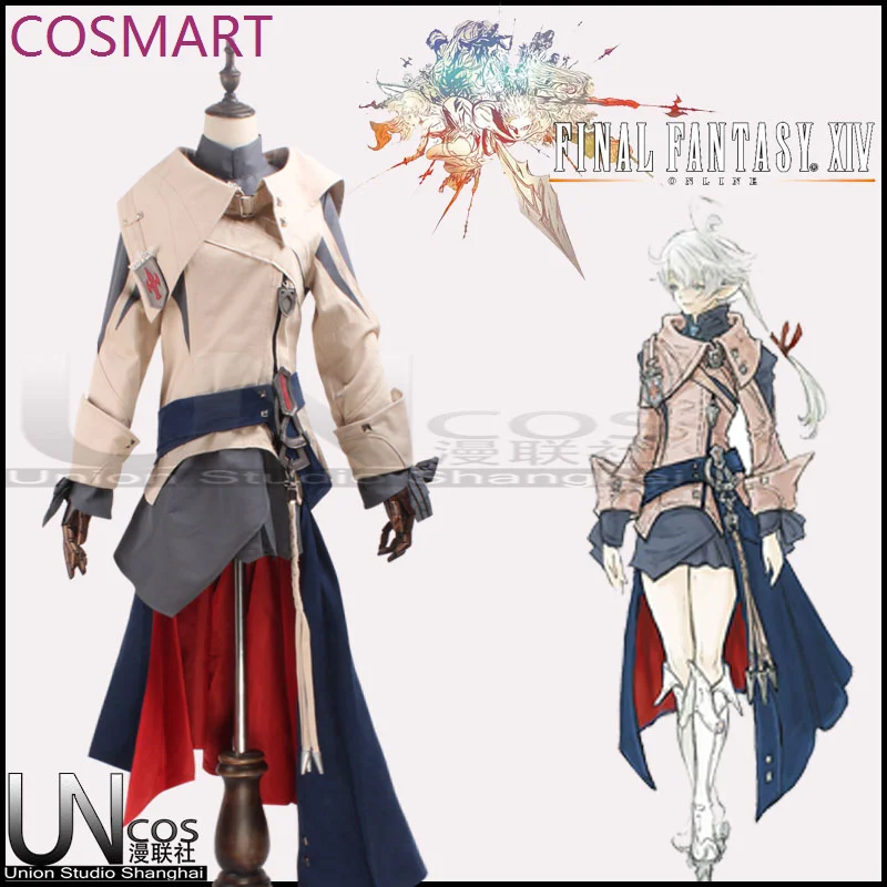 

COSMART Game Final Fantasy XIV FF14 Cosplay Alisaie Leveilleur Cosplay Costume Halloween Uniform Carnival Party Outfits Clothing