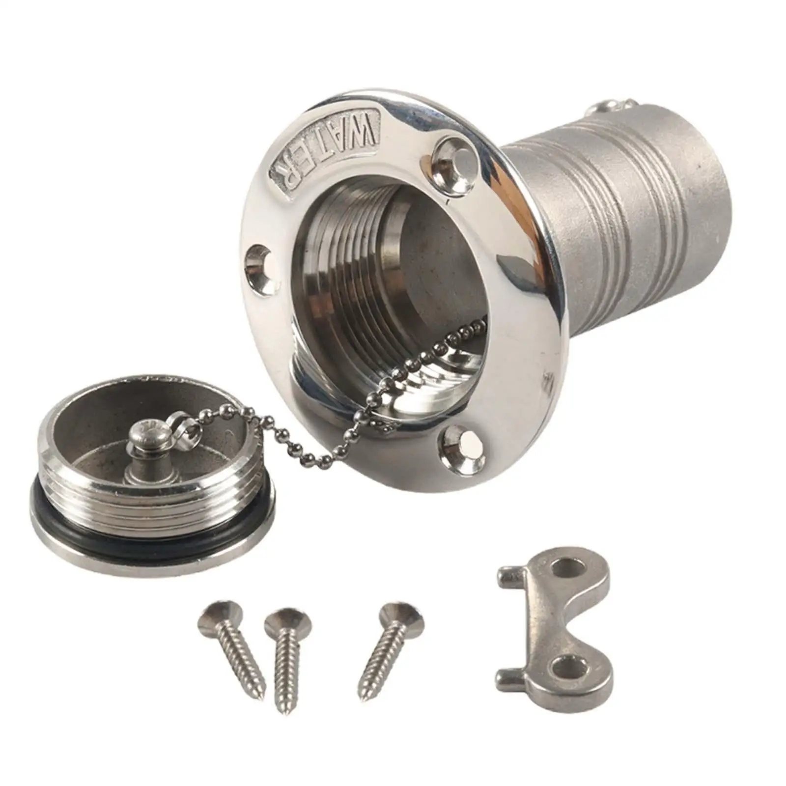 

Deck Filler for Water Caravan Fuel Filler Key and Screws Marine Hardware