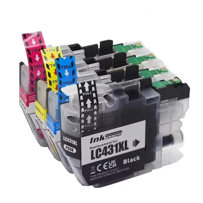 4 цвета 1/2/3/4/5 компл. LC431 LC-431 LC431XL картридж с чернилами совместимый для принтера Brother