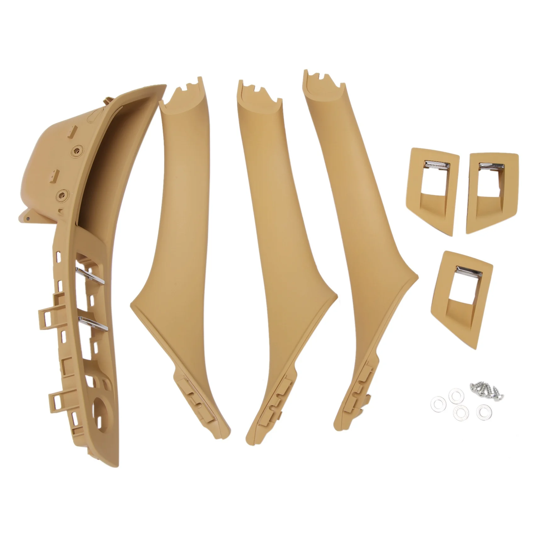 

Левый руль для 5 серий F10 F11 520 525 внутренняя дверная ручка автомобиля внутренняя дверная панель Натяжной отделочный чехол (кремового цвета)