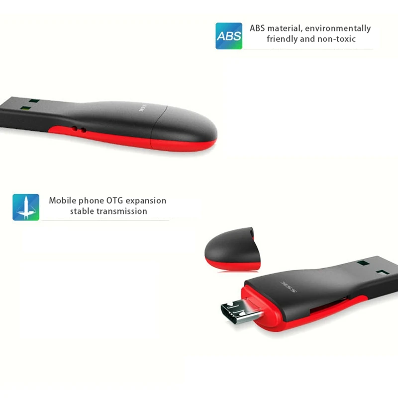 SSK SCRS600 TF OTG Устройство для чтения карт мобильных телефонов и компьютеров