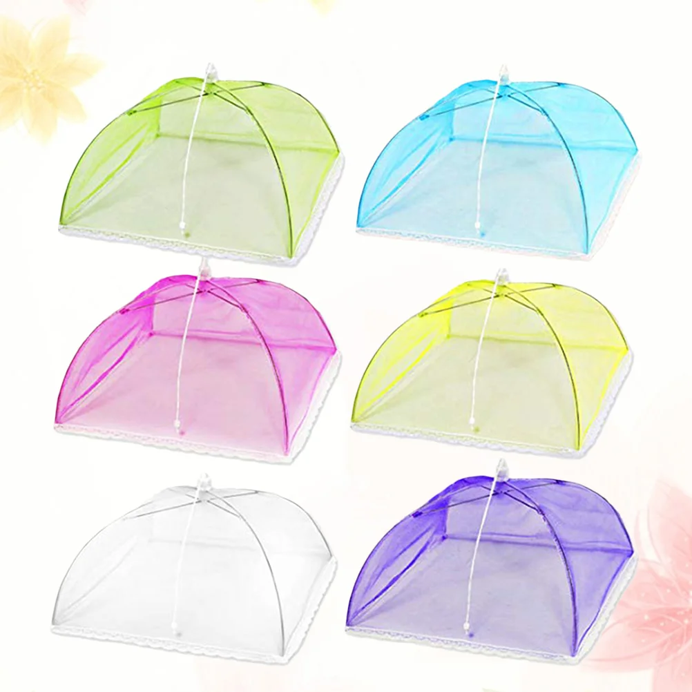 

Cover Mesh Tent Dome Picnic Umbrella Covers Screen Cake Net Stand Outdoor Plate Dish Dessert Guard Umbrellas Up Folding Kitchen