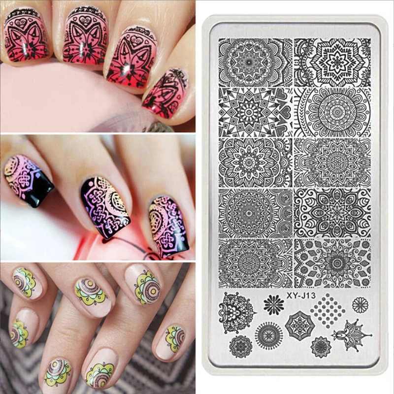 

Mandala Nail Art Stamp Plate Mandara Plate Paisley Stamping Image Plate Damask Nail Stamping Plate