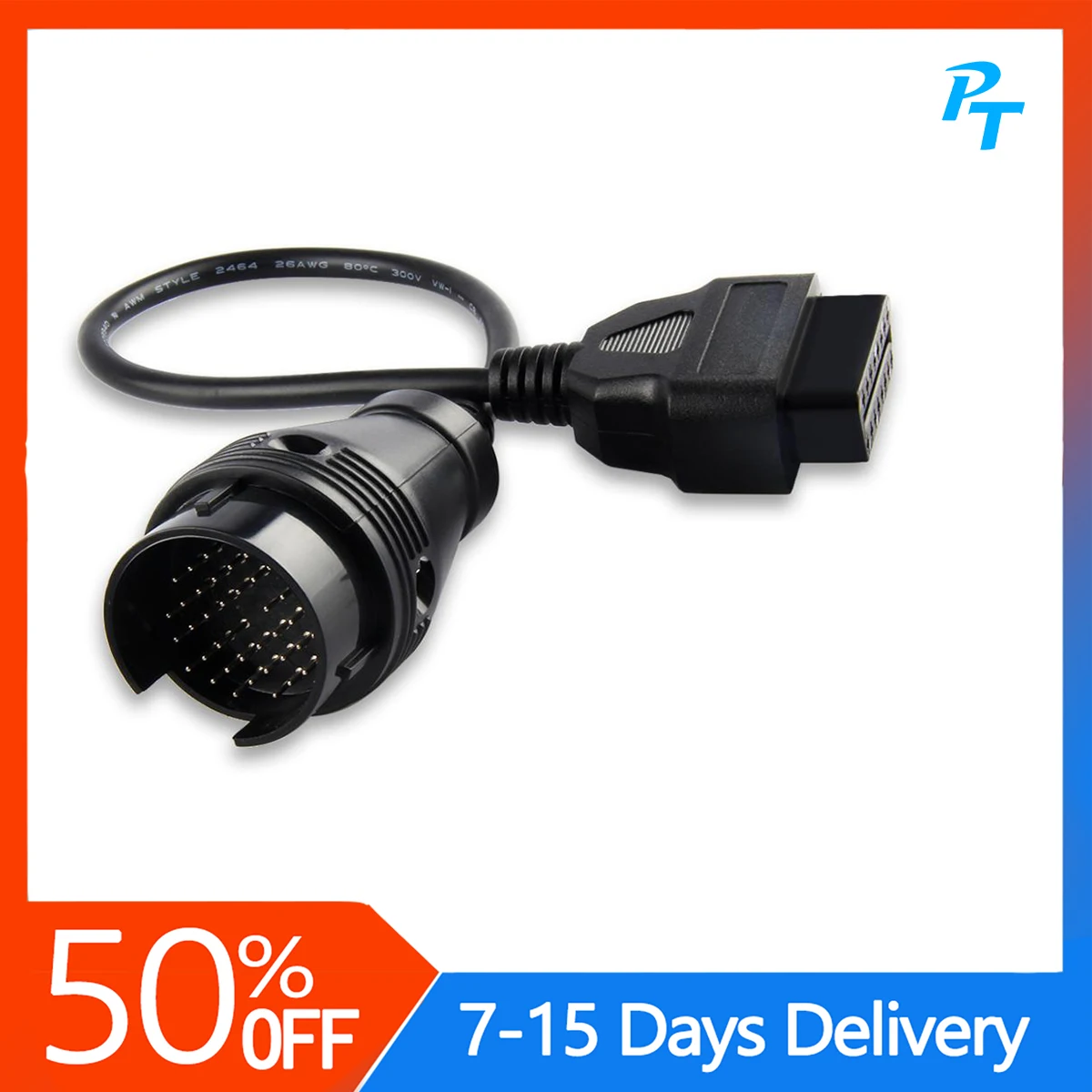 

Высококачественный диагностический адаптер MB с 38 Pin на 16 Pin OBD2 OBD II для Mercedes 38 Pin OBD 38 Pin разъем для Benz Бесплатная доставка