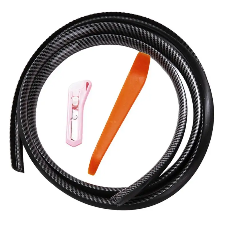 

Auto Interior Accessories Soundproof Sealing Strip New Dust-proof Carbon Fiber Pattern For Car Center Console Sealing Strip Gap