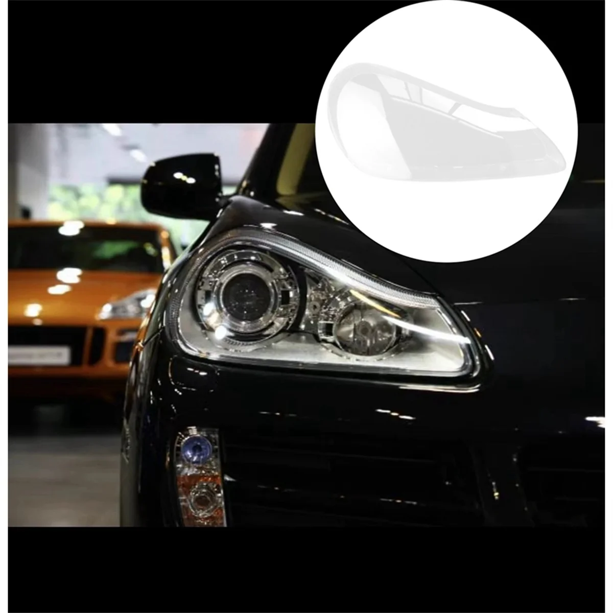 Задняя крышка для правой передней лампы прозрачные лампочки Porsche Cayenne 2007-2010