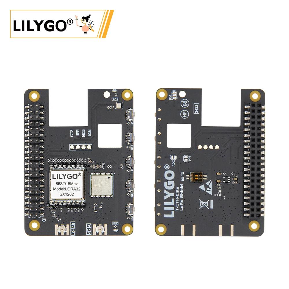 Фото LILYGO® LoRa-Shield  для T-ETH-ELite с GPS, совместимый LR1121, SX1262, SX1276, SX1280, поддерживает 433 МГц, 868 МГц, 915 МГц, 2,4 г №1