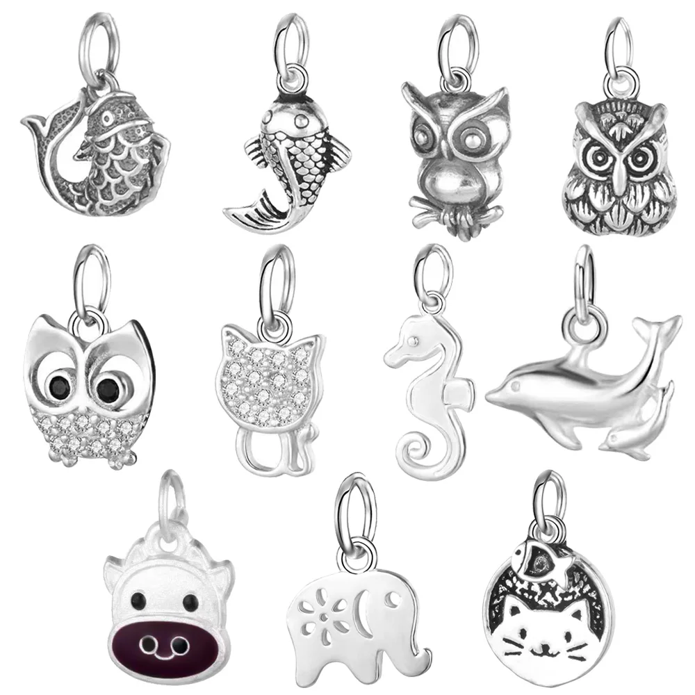 

Женское ожерелье из серебра 925 пробы с подвеской «сделай сам»