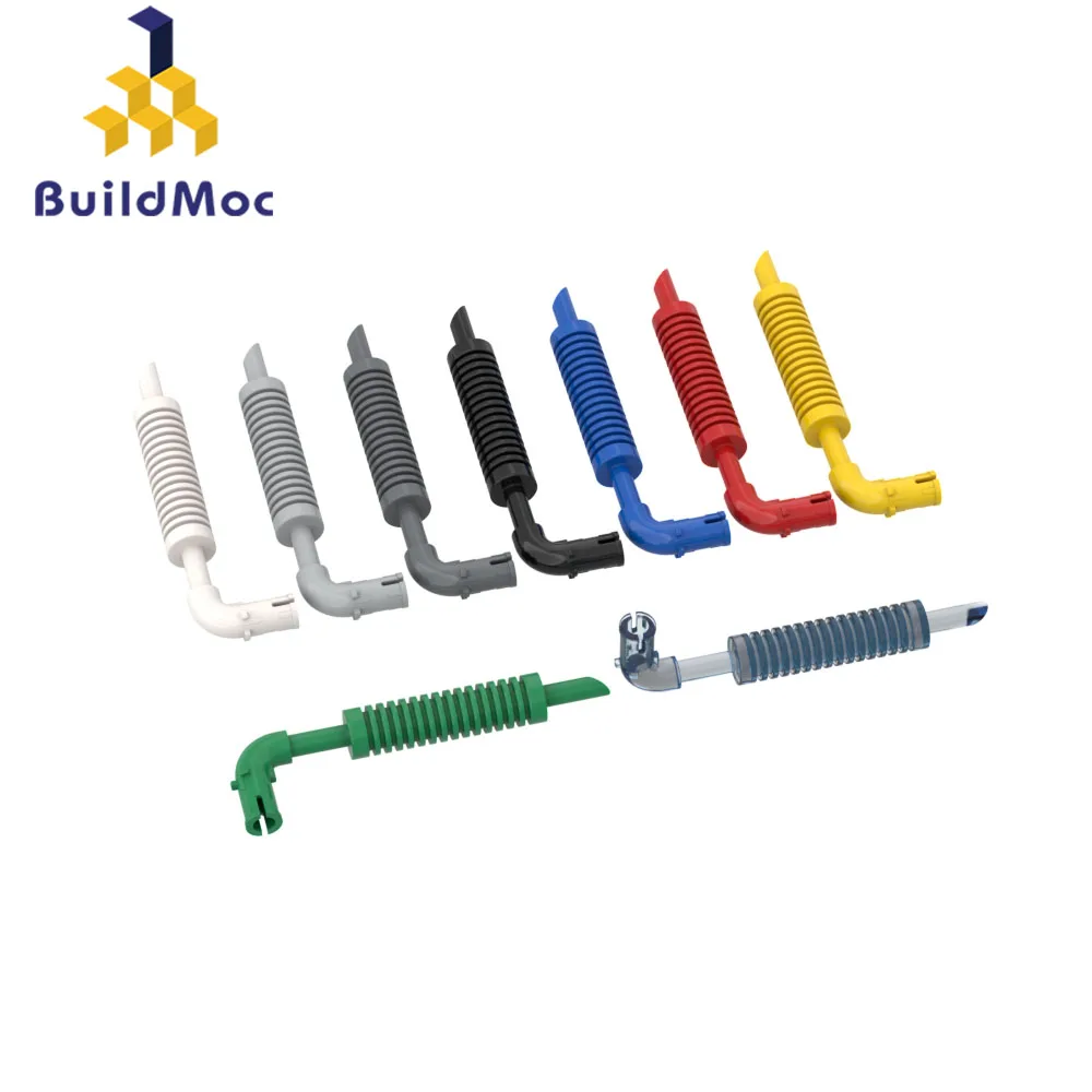 MOC 10PCS Replaceable Assembles Particle 14682 40620 0.9 x 2 x 6.9 Exhaust Pipe Building Blocks Kit Part Toys For Children