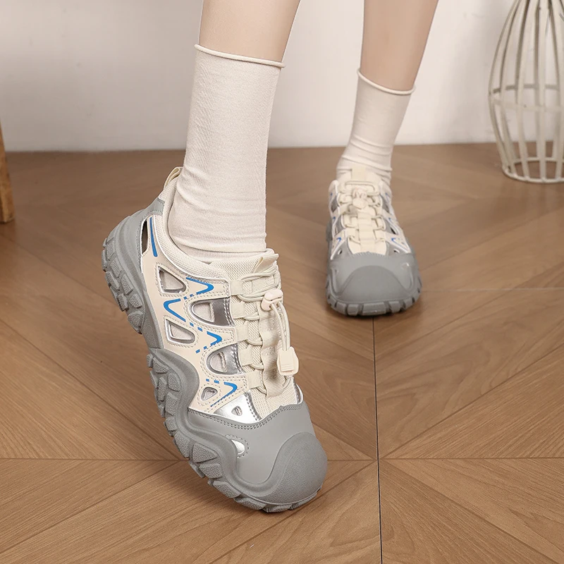 Сандалии женские быстросохнущие дышащие Нескользящие пляжные туфли спортивная