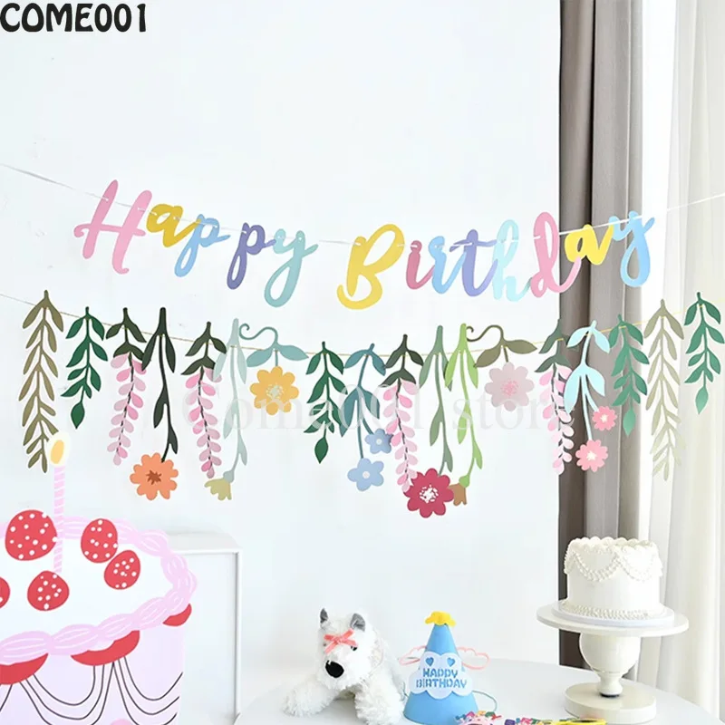 

Цветные баннеры и гирлянды для детского дня рождения