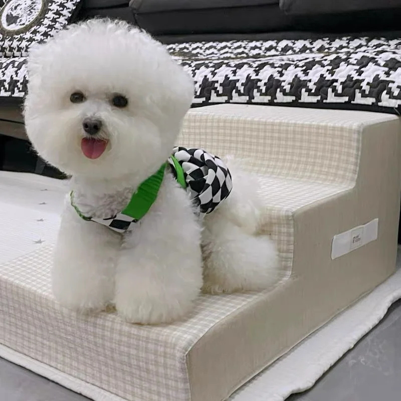 Лестница для собак лестница с 3 ступеньками маленьких и кошек нескользящая