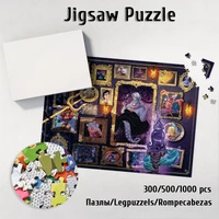 ursula disney villainous fun family board games unique design paper jigsaw puzzles large adult jigsaw hobbies for kids adults